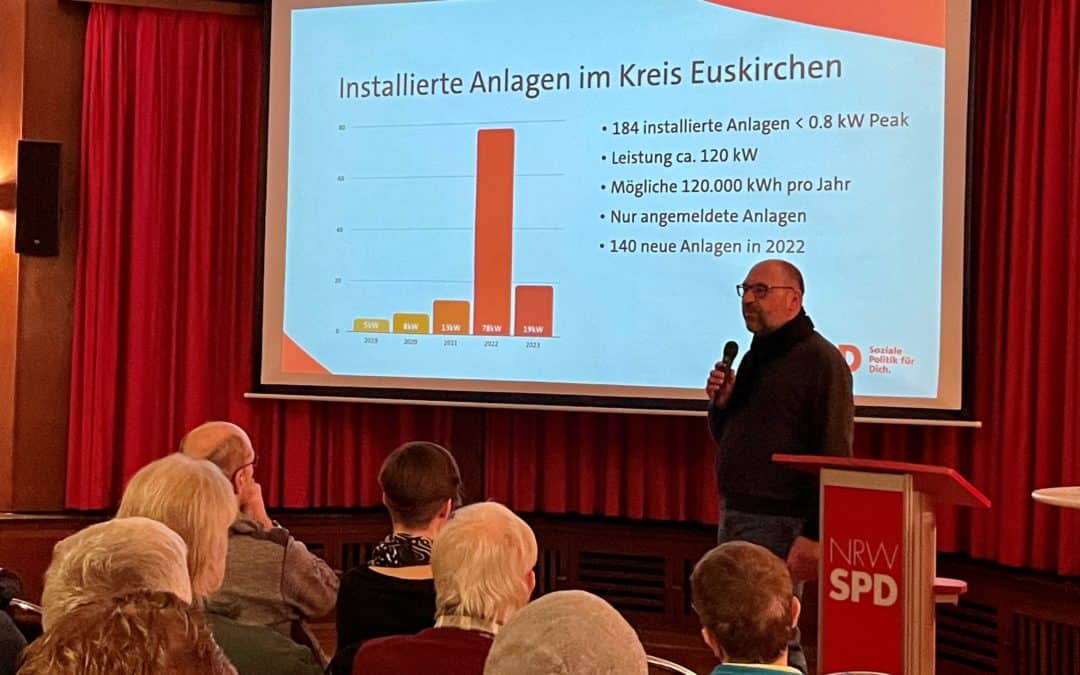 Hohes Interesse zur Info-Veranstaltung „Balkonkraftwerke“ der SPD Kreis Euskirchen