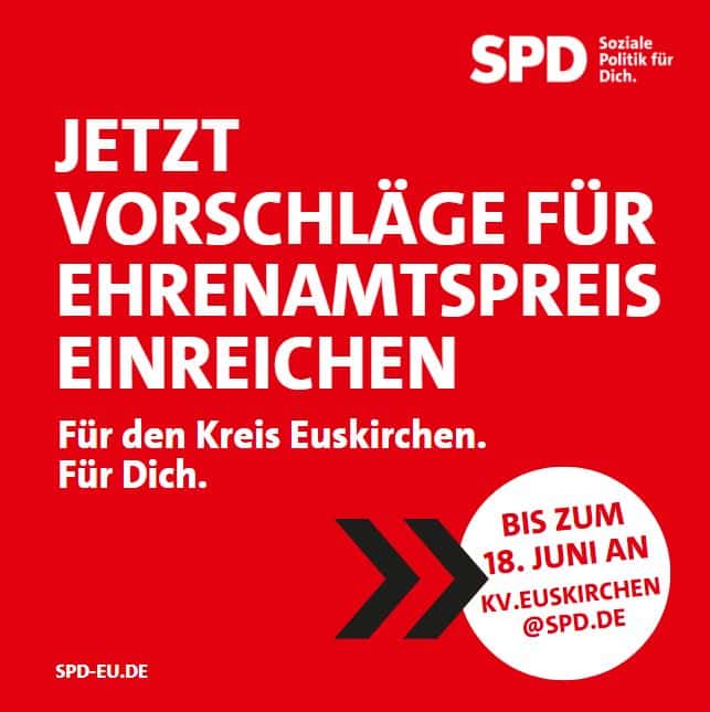 Ehrenamtspreis der SPD im Kreis Euskirchen 2024