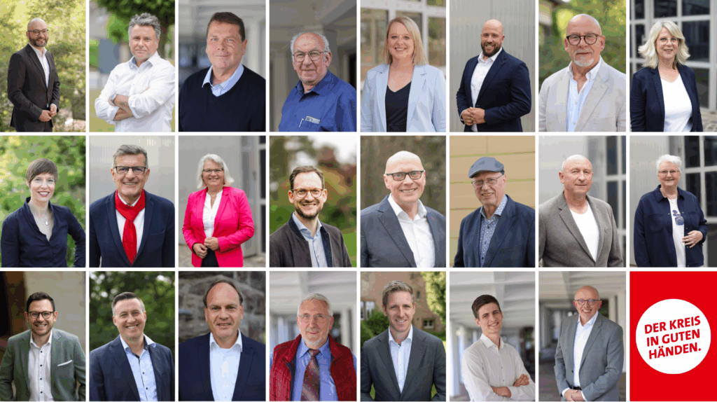 Collage Kandidaten Kandidatinnen und Kandidaten Kommunalwahl 2025